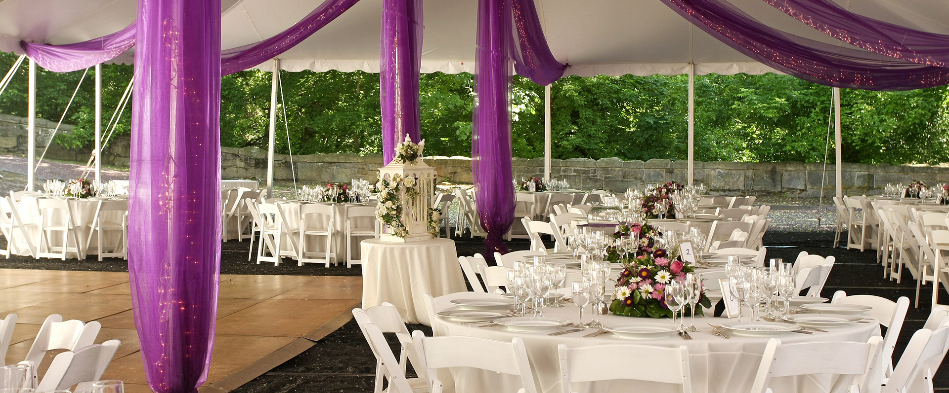 rent party tent tables and chairs